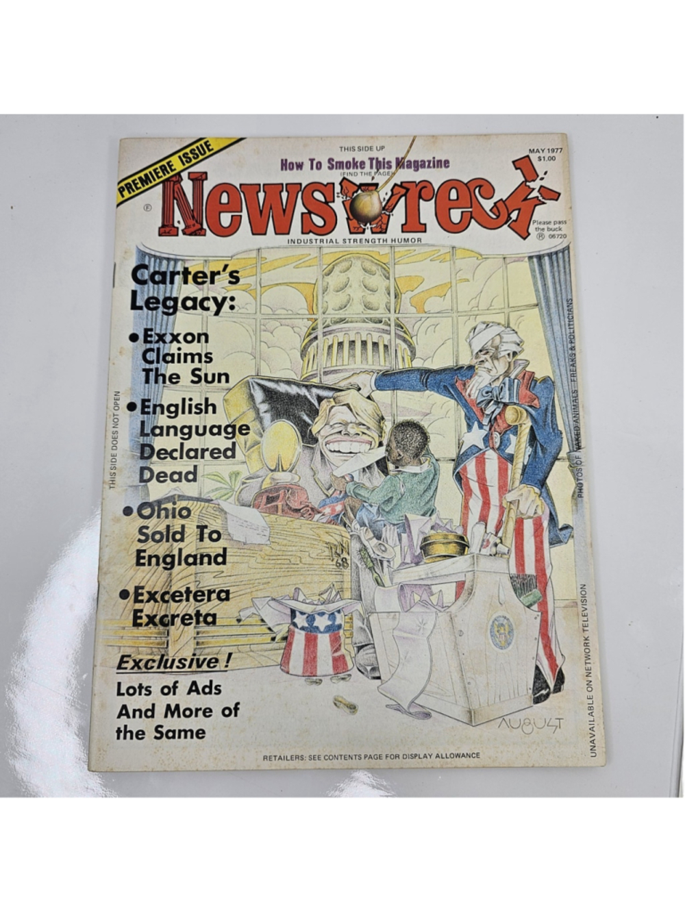Newswreck Magazine Premiere Issue May 1977 Vol 1 No 1 Political Satire Humor